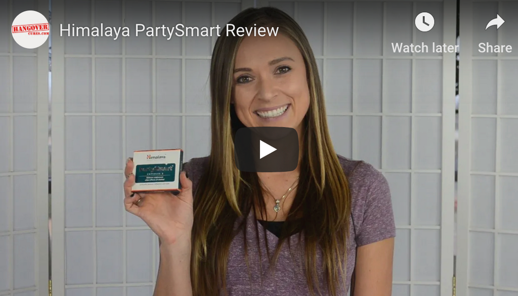 Hangover Cures chooses PartySmart as their choice for Hangover Prevention